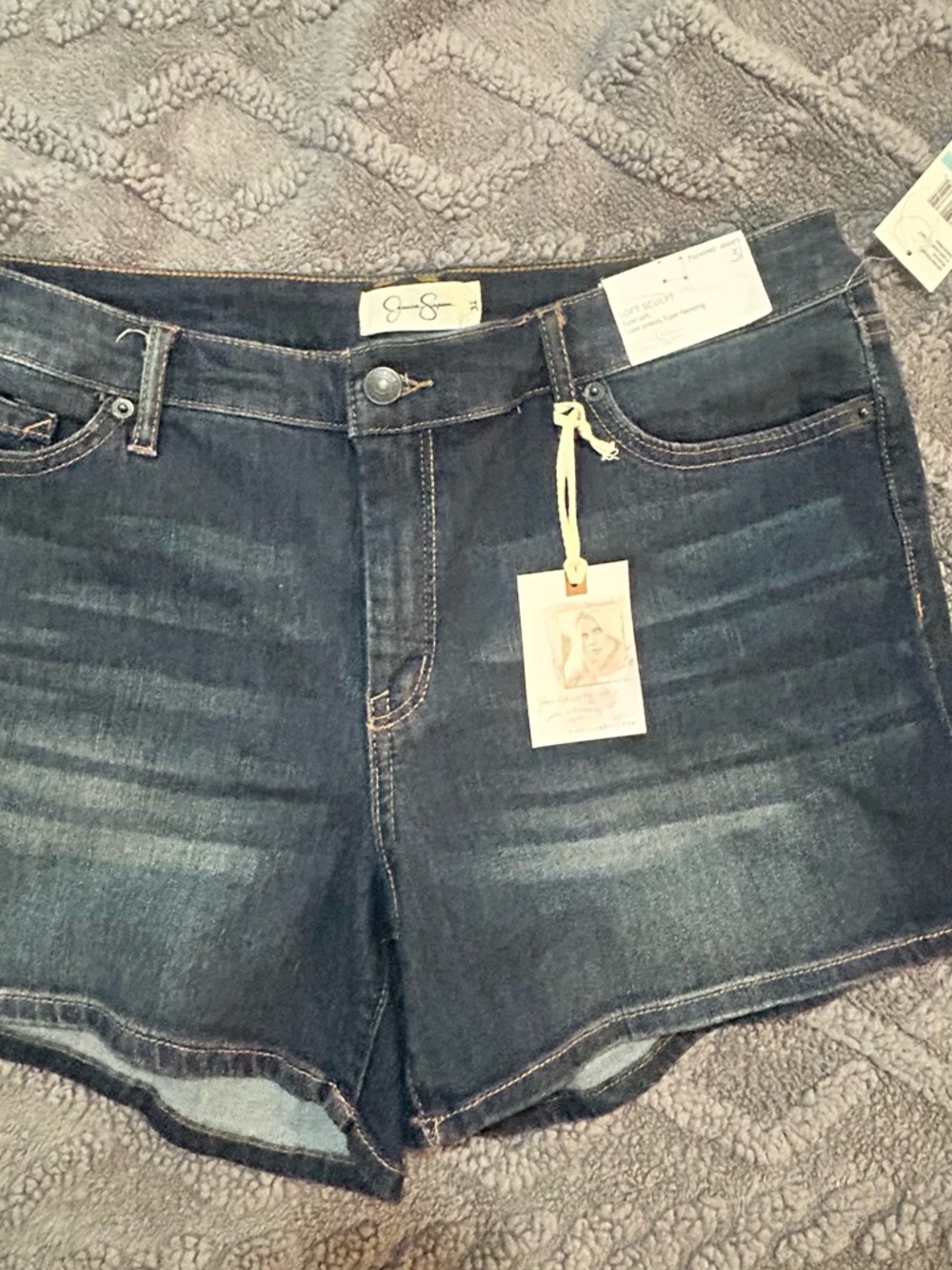 Jessica Simpson Dark Wash Denim Shorts - Tag Attached